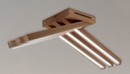 Nowoczesne lampy LED w drewnianych obudowach
