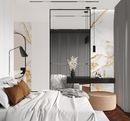 Spokojne, komfortowe wnętrza apartamentu urządzonego w minimalistycznym stylu