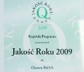 Prestiżowy tytuł „Jakość Roku 2009” dla Classen-Pol S.A.