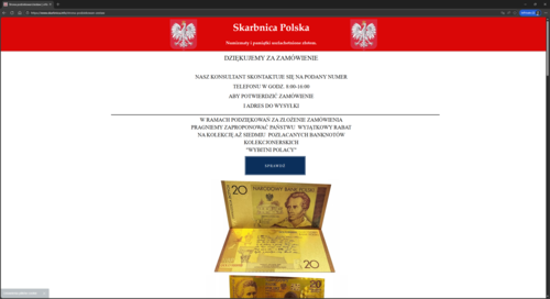 Oszustwo &bdquo;na Skarbnicę Narodową&rdquo; wraca. Cyberprzestępcy kuszą fałszywymi banknotami