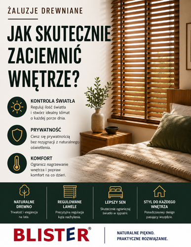 Żaluzje zaciemniające - jak działają i gdzie się sprawdzą?