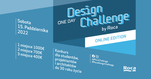 Konkurs „Roca One Design Challenge” już 15 października!