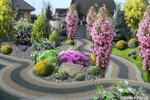Na niewielkiej powierzchni również można stworzyć piękny ogród.