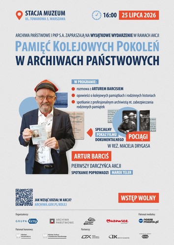 Stacja Muzeum zaprasza na spotkanie o historii kolejarzy z udziałem Artura Barcisia