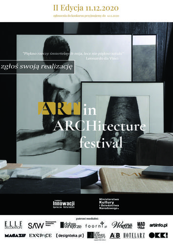 II edycja festiwalu Art in Architecture - jeszcze kilka dni będzie trwał nabór zgłoszeń