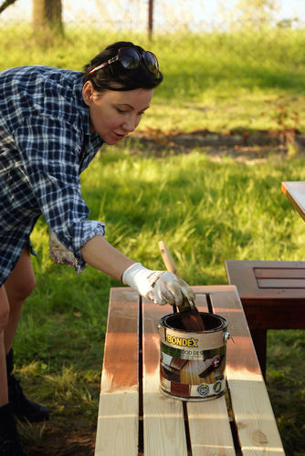 drewniany stół ogrodowy jak wykonać samodzielnie