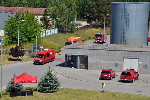 Ćwiczenia specjalistycznych jednostek ratowniczych straży pożarnej w Pionkach
