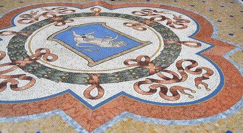 mozaika Mediolan galeria Vittorio Emanuele II