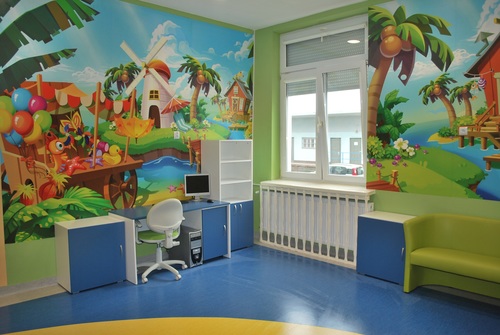 strefa rodzica na Oddziale Pediatrii Szpitala Specjalistycznego w Jędrzejowie