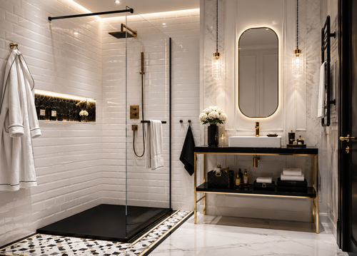 Łazienka glamour. Jak stworzyć elegancki salon kąpielowy z efektem wow