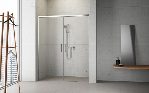 eleganckie proste w formie kabiny prysznicowe z powłoką Easy clean