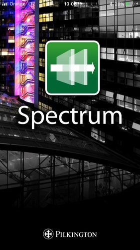 aplikacja mobilna Pilkington Spectrum 