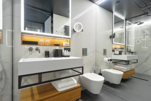 Luksusowe wyposażenie łazienek w Nobu Hotel Warsaw Roberta De Niro