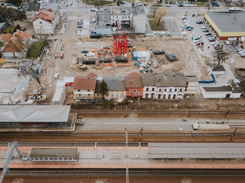 Trwają prace budowlane węzła integracyjnego w Gdyni-Chyloni