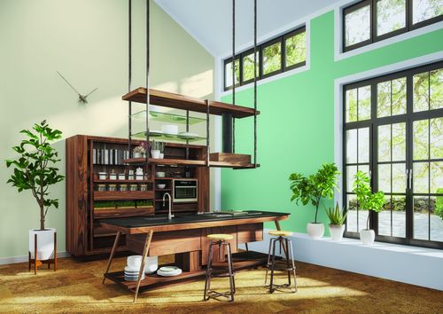 Jak niebanalnie łączyć drewniane meble z kolorami ścian we wnętrzach