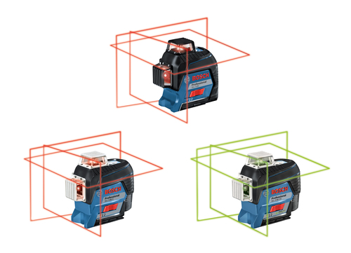  Linia laserów liniowych Bosch zapewnia większa wydajność pracy na budowach.