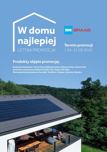 marka BMI Braas zaprasza do skorzystania z letniej promocji „W domu najlepiej