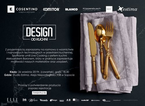 Zaproszenie dla architektów i projektantów na Cykl Design od kuchni w Sopocie