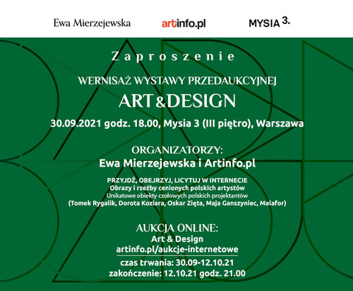 Wyjątkowa aukcja dzieł sztuki i unikatowego designu - Art & Design