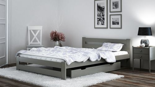 proste minimalistyczne wnętrze sypialni - jakie łóżko będzie pasowało?