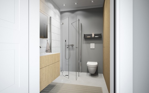 kabiny prysznicowe dedykowane małym łazienkom