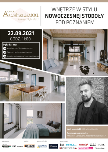 Wnętrze domu w stylu nowoczesnej stodoły pod Poznaniem – prezentacja online i wywiad