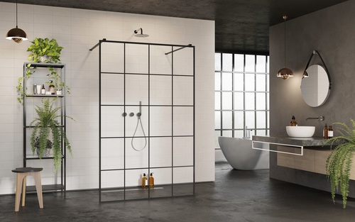 czarne modele kabin prysznicowych