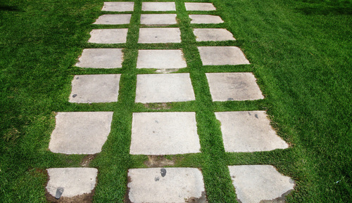 chodnik rzymski w ogrodzie roman pavement 