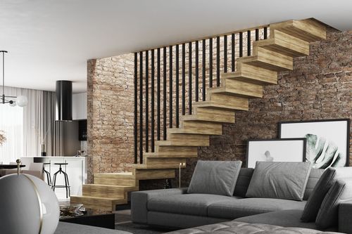 Ściana ażurowa jako alternatywa dla balustrady przy schodach
