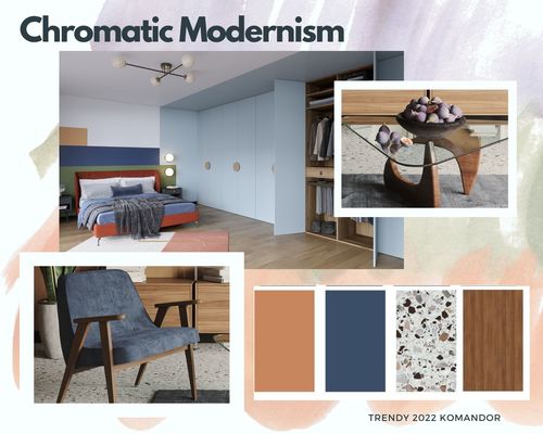 Chromatic Modernism w aranżacji salonu i sypialni - czym się charakteryzują wnętrza urządzone w tym stylu?