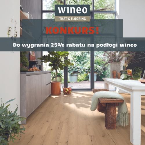 Trwa konkurs marki wineo, w którym do wygrania jest 25% rabat na podłogi