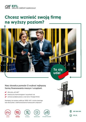 Oferta dla przedsiębiorców na leasing wózków widłowych