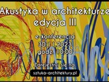E-konferencja: Akustyka w architekturze. III edycja