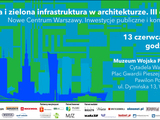 Konferencja „Błękitna i zielona infrastruktura w architekturze III. Nowe Centrum Warszawy”  