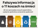 Fałszywa informacja o „11 koszach na śmieci”. UE nie wprowadza nowych pojemników