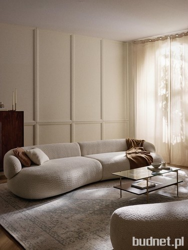 Sofa Teddy-Bouclé Alba (4-osobowa), Westwing Collection