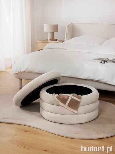 Puf tapicerowany z aksamitu XL z miejscem do przechowywania Alto, Westwing Collection,