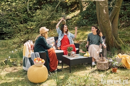 Zestaw mebli ogrodowych ze sztucznego rattanu Timpana Filia, cena 849 zł