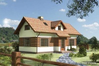 Projekt domu wolnostojącego, niepodpiwniczonego