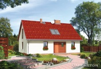 Projekt domu murowanego, wolnostojącego, niepodpiwniczonego Projekt domu murowanego, wolnostojącego, niepodpiwniczonego