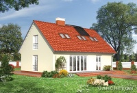 Projekt domu murowanego, wolnostojącego, niepodpiwniczonego Projekt domu murowanego, wolnostojącego, niepodpiwniczonego
