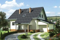 Projekt domu murowanego, wolnostojącego, niepodpiwniczonego Projekt domu murowanego, wolnostojącego, niepodpiwniczonego