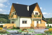 Projekt domu murowanego, wolnostojącego, niepodpiwniczonego