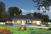 Projekt domu murowanego, wolnostojącego, niepodpiwniczonego