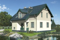 Projekt domu murowanego, wolnostojącego