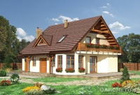 Projekt domu wolnostojącego, niepodpiwniczonego Projekt domu wolnostojącego, niepodpiwniczonego
