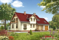 Projekt domu murowanego, wolnostojącego Projekt domu murowanego, wolnostojącego