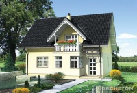 Projekt domu murowanego, wolnostojącego, niepodpiwniczonego Projekt domu murowanego, wolnostojącego, niepodpiwniczonego