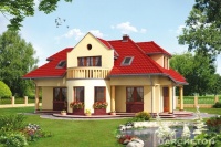 Projekt domu murowanego, wolnostojącego, niepodpiwniczonego Projekt domu murowanego, wolnostojącego, niepodpiwniczonego