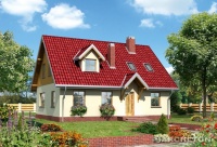 Projekt domu murowanego, wolnostojącego Projekt domu murowanego, wolnostojącego